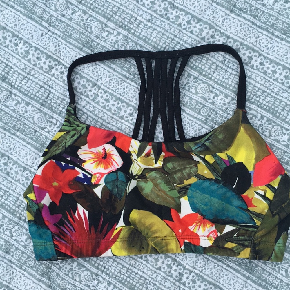 Tropical sports bra
